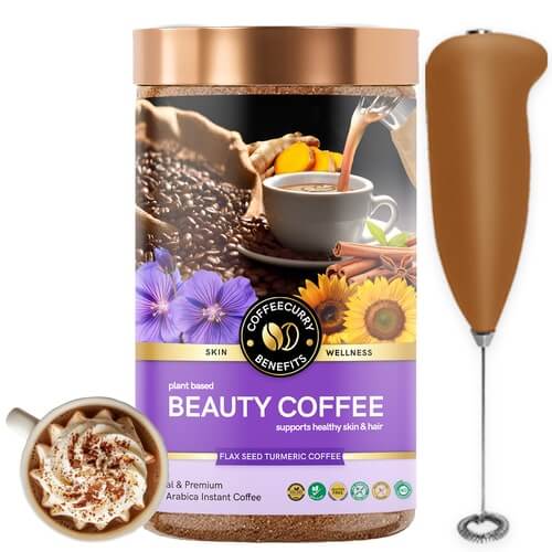 Beauty Coffee - Herbs Powered Instant Coffee for Bright Skin and Shiny Hair