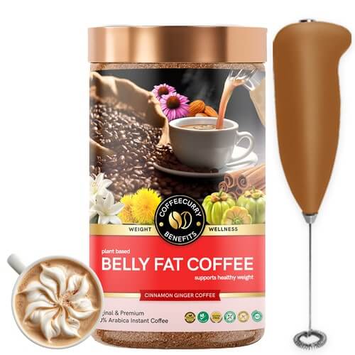 Belly Fat Coffee – Herbs Powered Instant Coffee to help Burn Stubborn Belly Fat